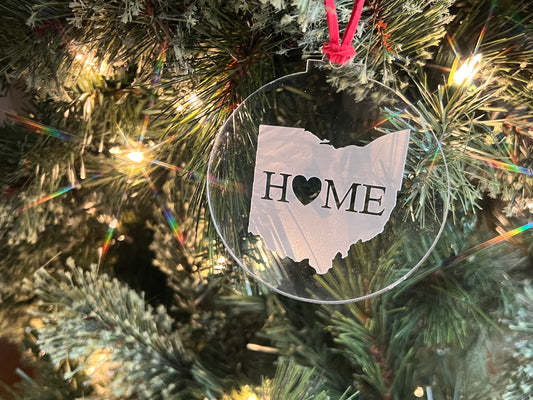 Acrylic HOME Ornament