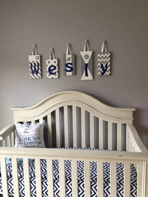baby room name sign wall hanging
