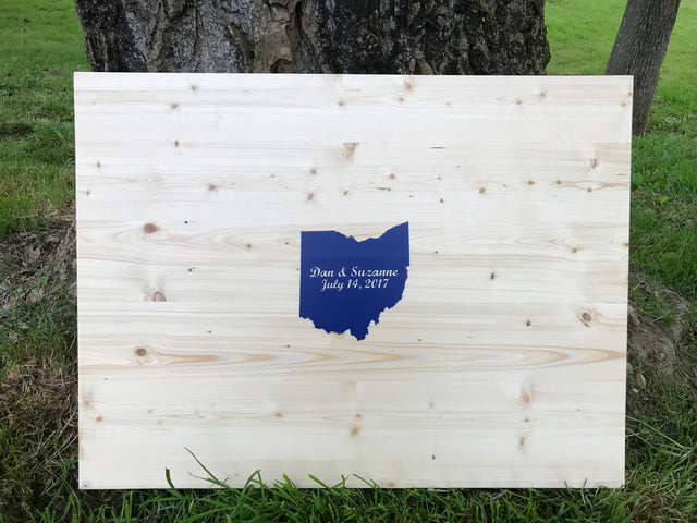 custom ohio wooden board
