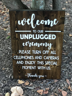custom wooden wedding sign