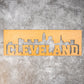 Block Cleveland Skyline - Small Wall Hanging