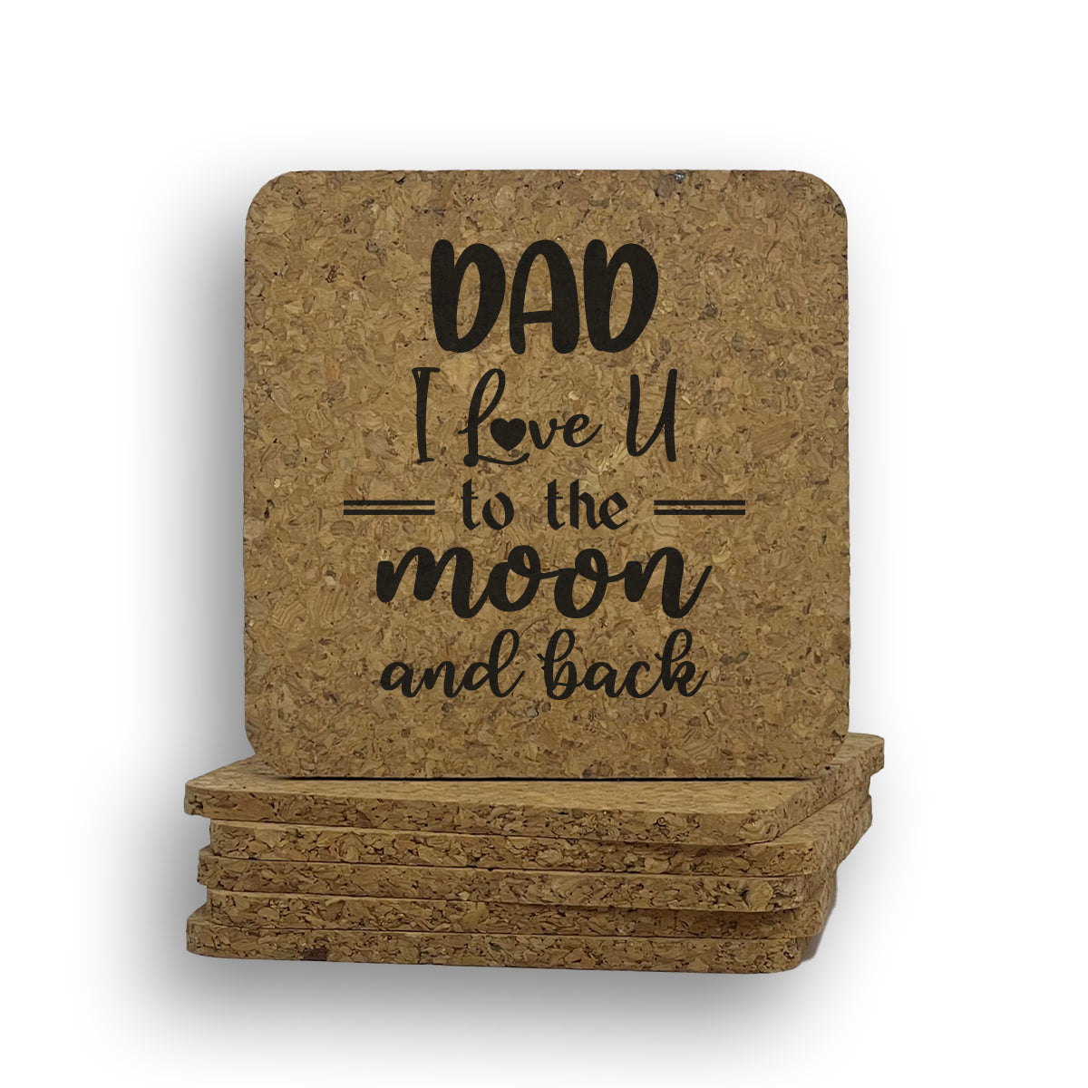 Dad Love Moon Back Coaster