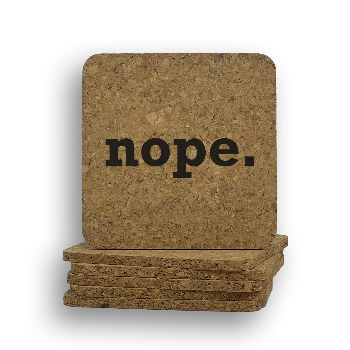 Nope Coaster Wood Thingamajigs