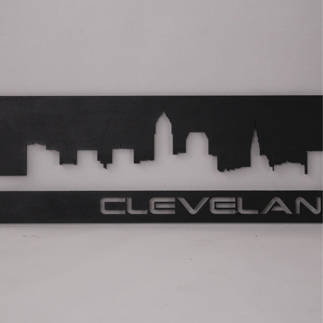 Modern Cleveland Skyline - Small Wall Hanging