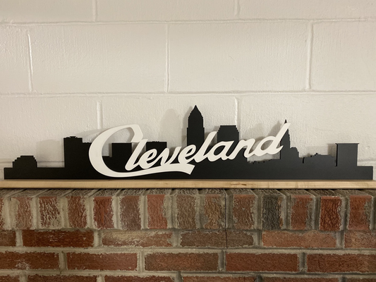 Mantle Script Cleveland Skyline