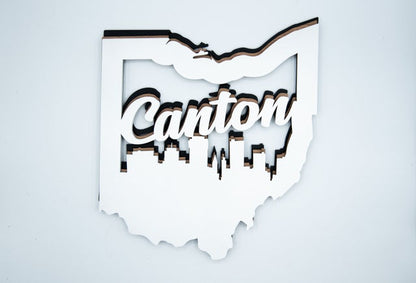 Canton Ohio Cutout - Small Wall Hanging