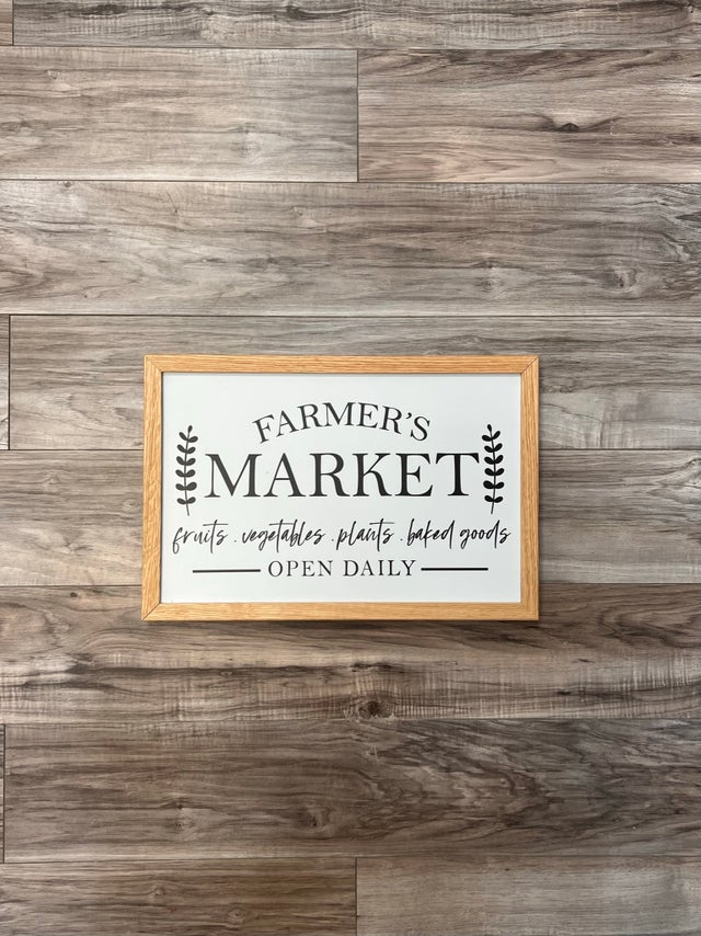Farmer's Market - 12x18 Sign